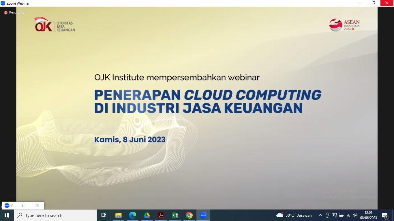 Jamkrida Banten Ikut Webinar OJK Institute